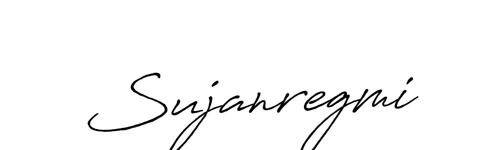 The best way (Antro_Vectra_Bolder) to make a short signature is to pick only two or three words in your name. The name Sujanregmi include a total of six letters. For converting this name. Sujanregmi signature style 7 images and pictures png