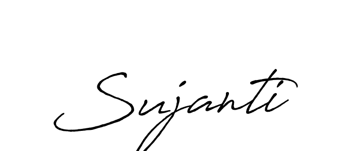 Design your own signature with our free online signature maker. With this signature software, you can create a handwritten (Antro_Vectra_Bolder) signature for name Sujanti. Sujanti signature style 7 images and pictures png