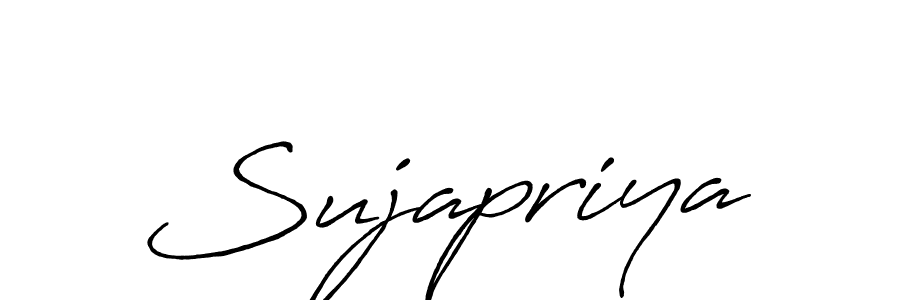 How to make Sujapriya signature? Antro_Vectra_Bolder is a professional autograph style. Create handwritten signature for Sujapriya name. Sujapriya signature style 7 images and pictures png