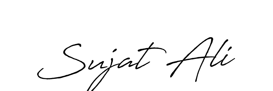 Sujat Ali stylish signature style. Best Handwritten Sign (Antro_Vectra_Bolder) for my name. Handwritten Signature Collection Ideas for my name Sujat Ali. Sujat Ali signature style 7 images and pictures png