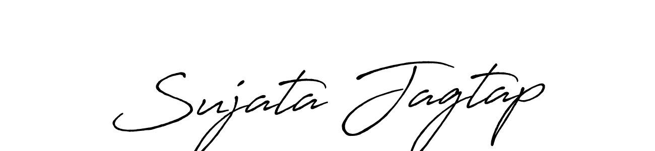 Also You can easily find your signature by using the search form. We will create Sujata Jagtap name handwritten signature images for you free of cost using Antro_Vectra_Bolder sign style. Sujata Jagtap signature style 7 images and pictures png