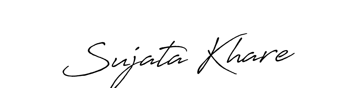 Also we have Sujata Khare name is the best signature style. Create professional handwritten signature collection using Antro_Vectra_Bolder autograph style. Sujata Khare signature style 7 images and pictures png