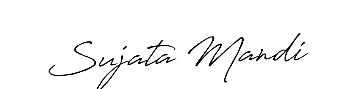 Design your own signature with our free online signature maker. With this signature software, you can create a handwritten (Antro_Vectra_Bolder) signature for name Sujata Mandi. Sujata Mandi signature style 7 images and pictures png
