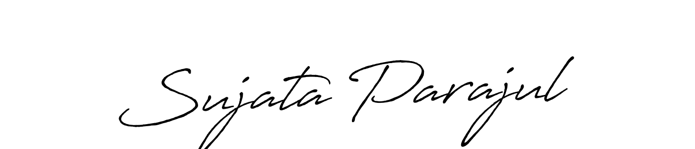 Also You can easily find your signature by using the search form. We will create Sujata Parajul name handwritten signature images for you free of cost using Antro_Vectra_Bolder sign style. Sujata Parajul signature style 7 images and pictures png