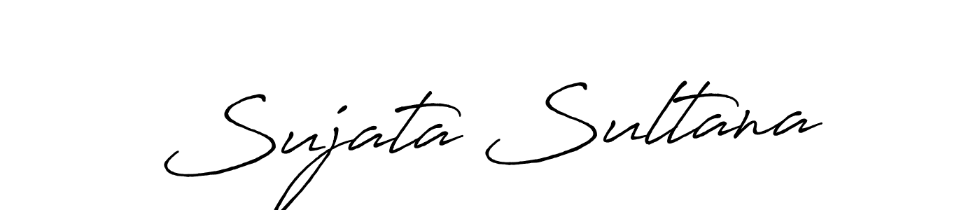 Also we have Sujata Sultana name is the best signature style. Create professional handwritten signature collection using Antro_Vectra_Bolder autograph style. Sujata Sultana signature style 7 images and pictures png