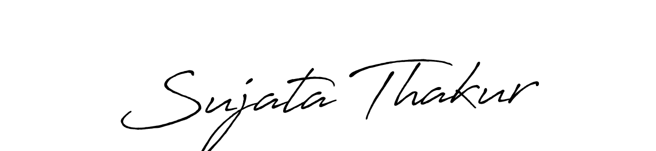 This is the best signature style for the Sujata Thakur name. Also you like these signature font (Antro_Vectra_Bolder). Mix name signature. Sujata Thakur signature style 7 images and pictures png