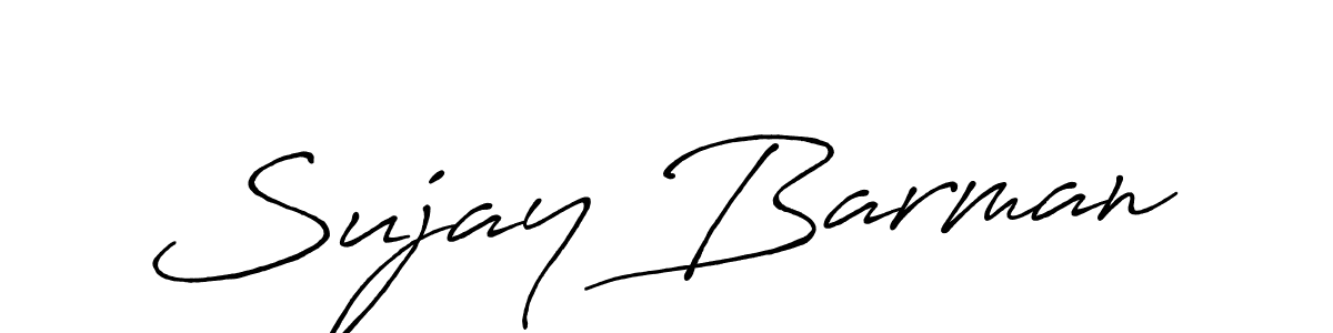 Sujay Barman stylish signature style. Best Handwritten Sign (Antro_Vectra_Bolder) for my name. Handwritten Signature Collection Ideas for my name Sujay Barman. Sujay Barman signature style 7 images and pictures png