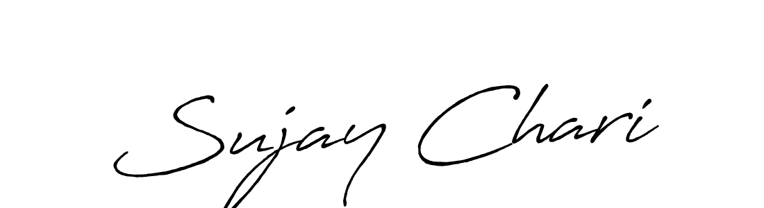Similarly Antro_Vectra_Bolder is the best handwritten signature design. Signature creator online .You can use it as an online autograph creator for name Sujay Chari. Sujay Chari signature style 7 images and pictures png