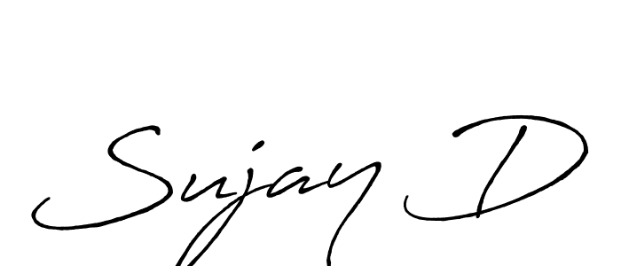 Sujay D stylish signature style. Best Handwritten Sign (Antro_Vectra_Bolder) for my name. Handwritten Signature Collection Ideas for my name Sujay D. Sujay D signature style 7 images and pictures png