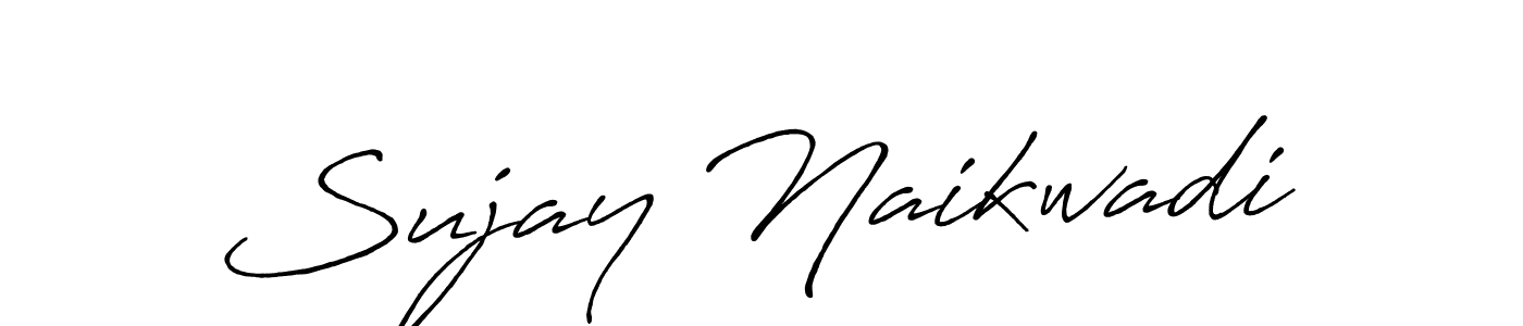How to make Sujay Naikwadi signature? Antro_Vectra_Bolder is a professional autograph style. Create handwritten signature for Sujay Naikwadi name. Sujay Naikwadi signature style 7 images and pictures png