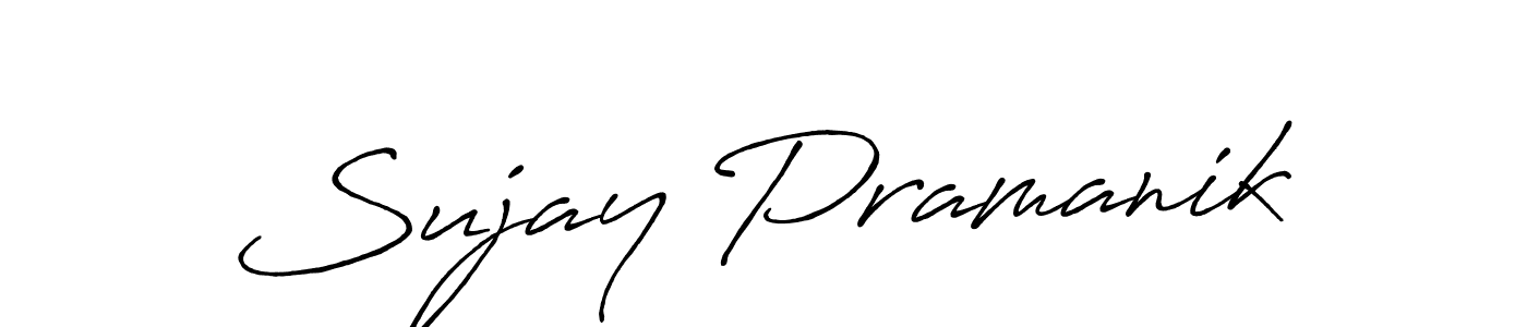 How to make Sujay Pramanik signature? Antro_Vectra_Bolder is a professional autograph style. Create handwritten signature for Sujay Pramanik name. Sujay Pramanik signature style 7 images and pictures png