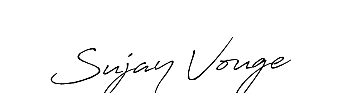 Also we have Sujay Vouge name is the best signature style. Create professional handwritten signature collection using Antro_Vectra_Bolder autograph style. Sujay Vouge signature style 7 images and pictures png