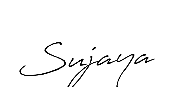 How to make Sujaya name signature. Use Antro_Vectra_Bolder style for creating short signs online. This is the latest handwritten sign. Sujaya signature style 7 images and pictures png