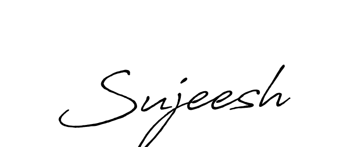 Use a signature maker to create a handwritten signature online. With this signature software, you can design (Antro_Vectra_Bolder) your own signature for name Sujeesh. Sujeesh signature style 7 images and pictures png