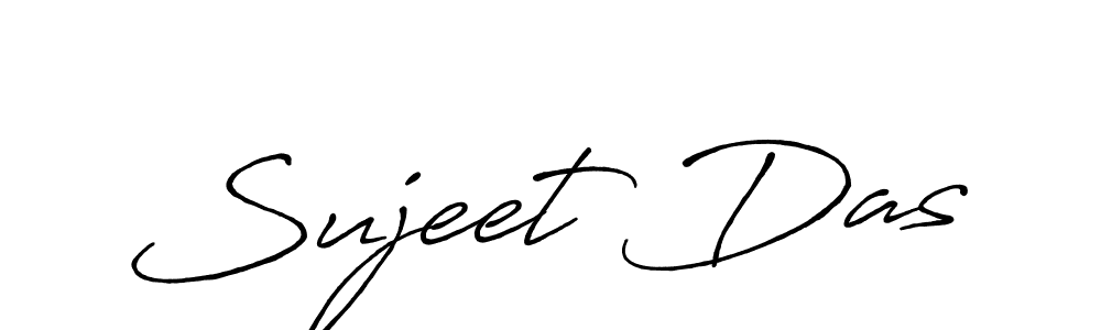 How to make Sujeet Das name signature. Use Antro_Vectra_Bolder style for creating short signs online. This is the latest handwritten sign. Sujeet Das signature style 7 images and pictures png