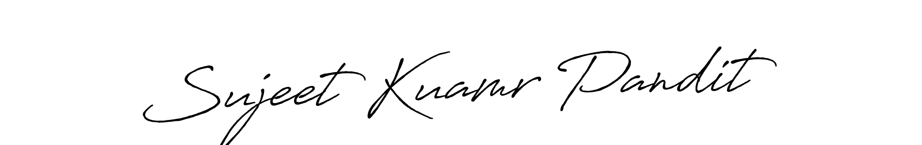 if you are searching for the best signature style for your name Sujeet Kuamr Pandit. so please give up your signature search. here we have designed multiple signature styles  using Antro_Vectra_Bolder. Sujeet Kuamr Pandit signature style 7 images and pictures png