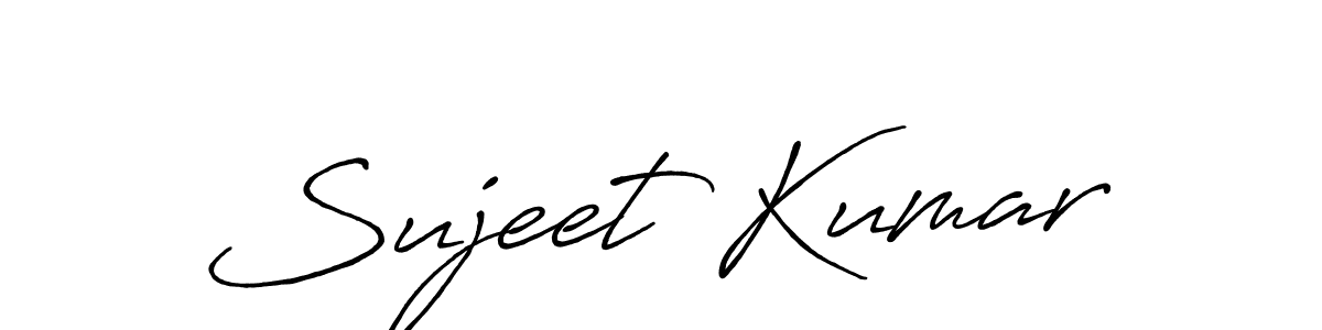 Make a beautiful signature design for name Sujeet Kumar. With this signature (Antro_Vectra_Bolder) style, you can create a handwritten signature for free. Sujeet Kumar signature style 7 images and pictures png