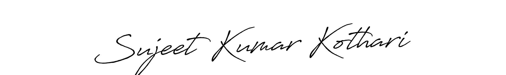 Make a beautiful signature design for name Sujeet Kumar Kothari. With this signature (Antro_Vectra_Bolder) style, you can create a handwritten signature for free. Sujeet Kumar Kothari signature style 7 images and pictures png