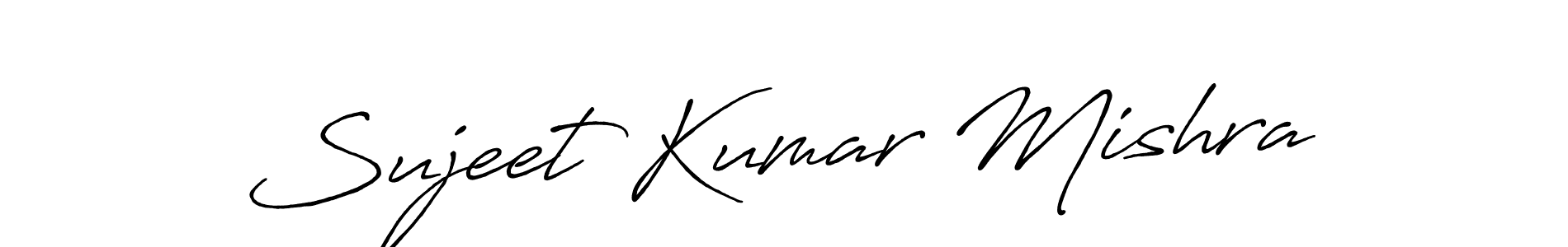 Create a beautiful signature design for name Sujeet Kumar Mishra. With this signature (Antro_Vectra_Bolder) fonts, you can make a handwritten signature for free. Sujeet Kumar Mishra signature style 7 images and pictures png