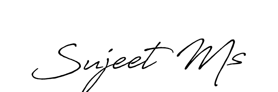 Create a beautiful signature design for name Sujeet Ms. With this signature (Antro_Vectra_Bolder) fonts, you can make a handwritten signature for free. Sujeet Ms signature style 7 images and pictures png