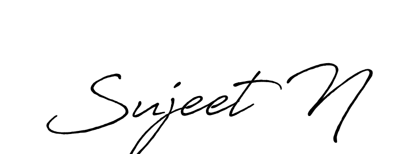 How to Draw Sujeet N signature style? Antro_Vectra_Bolder is a latest design signature styles for name Sujeet N. Sujeet N signature style 7 images and pictures png