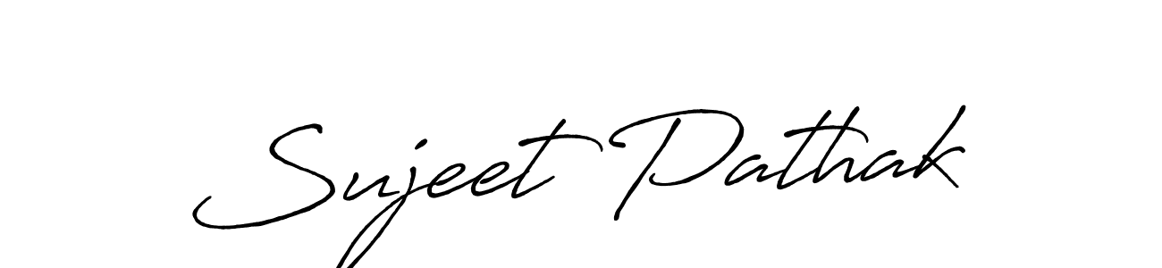 Also You can easily find your signature by using the search form. We will create Sujeet Pathak name handwritten signature images for you free of cost using Antro_Vectra_Bolder sign style. Sujeet Pathak signature style 7 images and pictures png