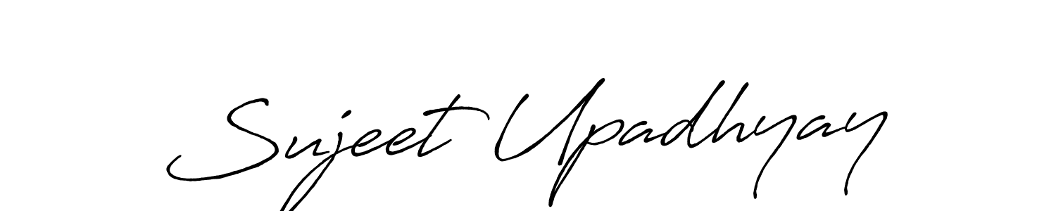 Sujeet Upadhyay stylish signature style. Best Handwritten Sign (Antro_Vectra_Bolder) for my name. Handwritten Signature Collection Ideas for my name Sujeet Upadhyay. Sujeet Upadhyay signature style 7 images and pictures png