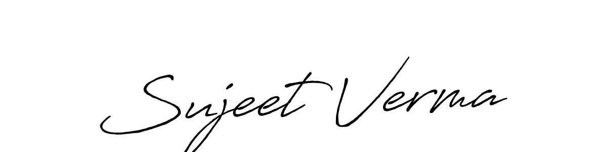 How to make Sujeet Verma signature? Antro_Vectra_Bolder is a professional autograph style. Create handwritten signature for Sujeet Verma name. Sujeet Verma signature style 7 images and pictures png