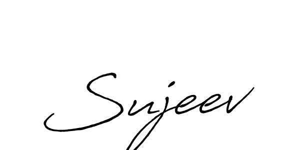 How to make Sujeev signature? Antro_Vectra_Bolder is a professional autograph style. Create handwritten signature for Sujeev name. Sujeev signature style 7 images and pictures png