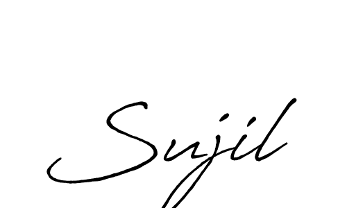 Design your own signature with our free online signature maker. With this signature software, you can create a handwritten (Antro_Vectra_Bolder) signature for name Sujil. Sujil signature style 7 images and pictures png
