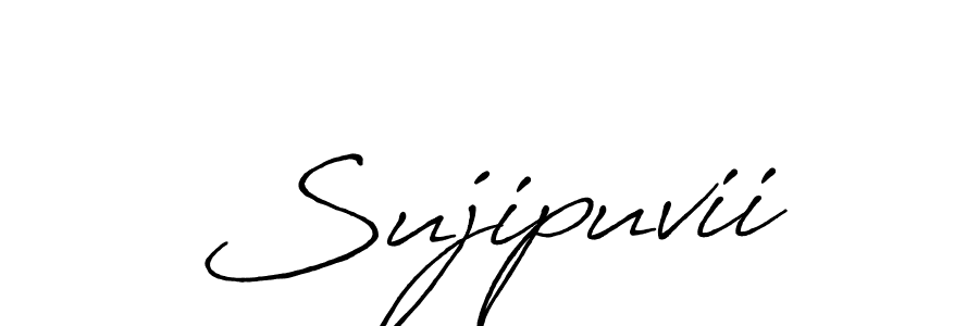 How to Draw Sujipuvii signature style? Antro_Vectra_Bolder is a latest design signature styles for name Sujipuvii. Sujipuvii signature style 7 images and pictures png