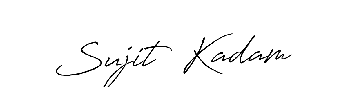 This is the best signature style for the Sujit  Kadam name. Also you like these signature font (Antro_Vectra_Bolder). Mix name signature. Sujit  Kadam signature style 7 images and pictures png