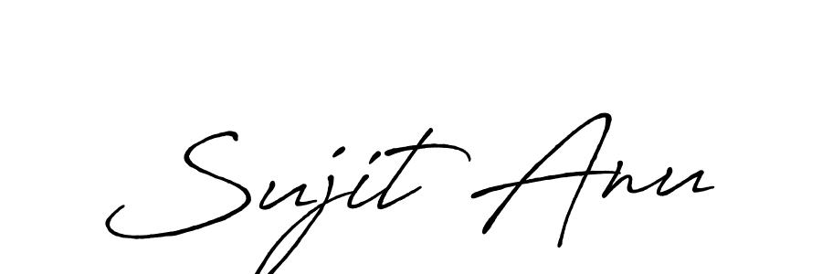 The best way (Antro_Vectra_Bolder) to make a short signature is to pick only two or three words in your name. The name Sujit Anu include a total of six letters. For converting this name. Sujit Anu signature style 7 images and pictures png