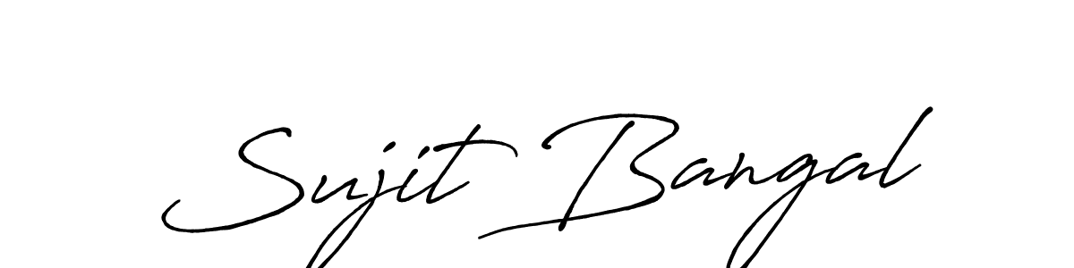 Antro_Vectra_Bolder is a professional signature style that is perfect for those who want to add a touch of class to their signature. It is also a great choice for those who want to make their signature more unique. Get Sujit Bangal name to fancy signature for free. Sujit Bangal signature style 7 images and pictures png