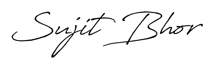 Discover how Sujit Bhor looks in an executive cursive font (Antro_Vectra_Bolder). Perfect for legal documents, invoices, and certificates. Sujit Bhor signature style 7 images and pictures png