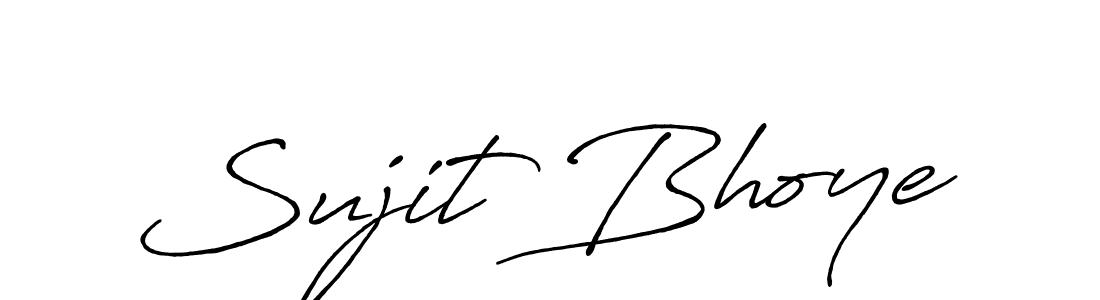 Make a beautiful signature design for name Sujit Bhoye. With this signature (Antro_Vectra_Bolder) style, you can create a handwritten signature for free. Sujit Bhoye signature style 7 images and pictures png