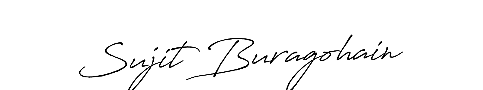 How to make Sujit Buragohain signature? Antro_Vectra_Bolder is a professional autograph style. Create handwritten signature for Sujit Buragohain name. Sujit Buragohain signature style 7 images and pictures png
