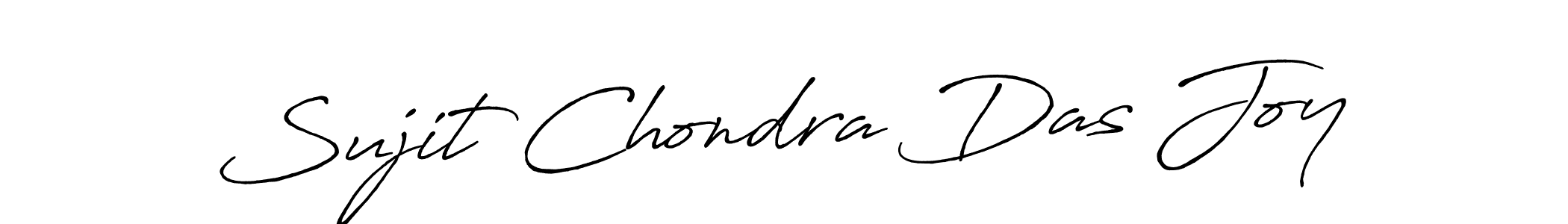 Create a beautiful signature design for name Sujit Chondra Das Joy. With this signature (Antro_Vectra_Bolder) fonts, you can make a handwritten signature for free. Sujit Chondra Das Joy signature style 7 images and pictures png