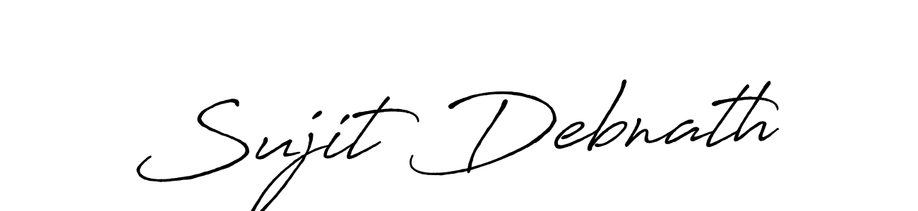 Also You can easily find your signature by using the search form. We will create Sujit Debnath name handwritten signature images for you free of cost using Antro_Vectra_Bolder sign style. Sujit Debnath signature style 7 images and pictures png