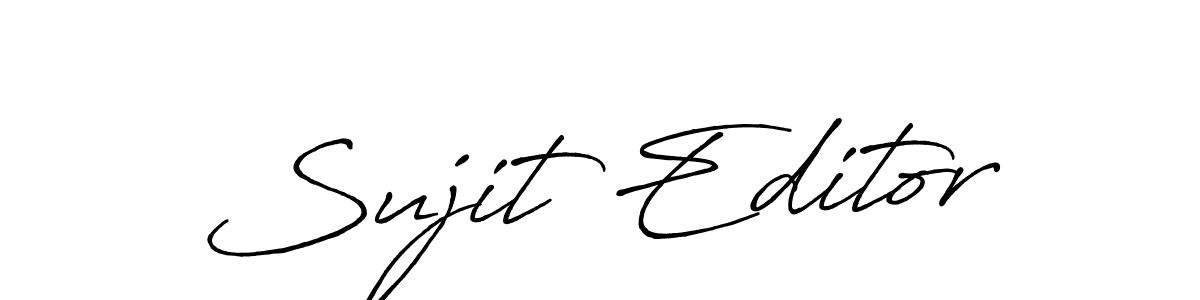 Once you've used our free online signature maker to create your best signature Antro_Vectra_Bolder style, it's time to enjoy all of the benefits that Sujit Editor name signing documents. Sujit Editor signature style 7 images and pictures png