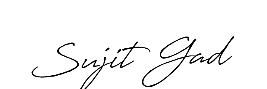 Make a beautiful signature design for name Sujit Gad. Use this online signature maker to create a handwritten signature for free. Sujit Gad signature style 7 images and pictures png