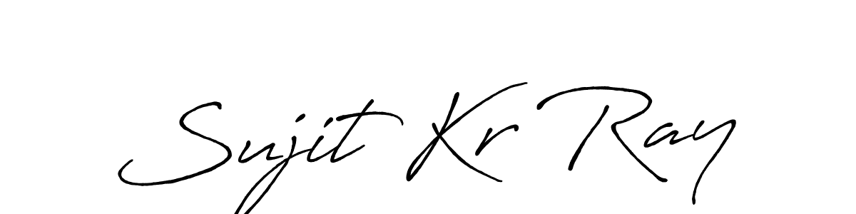 Similarly Antro_Vectra_Bolder is the best handwritten signature design. Signature creator online .You can use it as an online autograph creator for name Sujit Kr Ray. Sujit Kr Ray signature style 7 images and pictures png