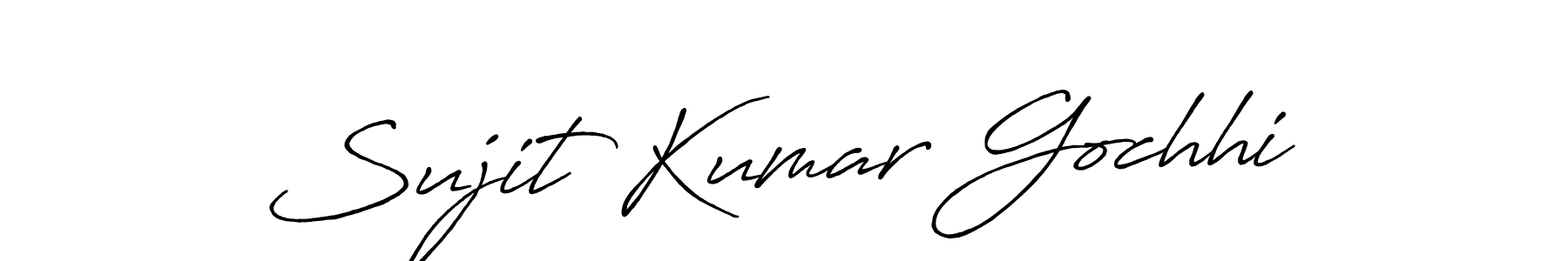 Make a beautiful signature design for name Sujit Kumar Gochhi. With this signature (Antro_Vectra_Bolder) style, you can create a handwritten signature for free. Sujit Kumar Gochhi signature style 7 images and pictures png