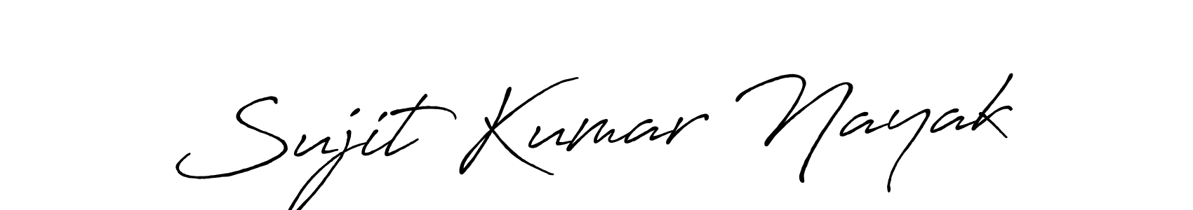 Make a beautiful signature design for name Sujit Kumar Nayak. With this signature (Antro_Vectra_Bolder) style, you can create a handwritten signature for free. Sujit Kumar Nayak signature style 7 images and pictures png