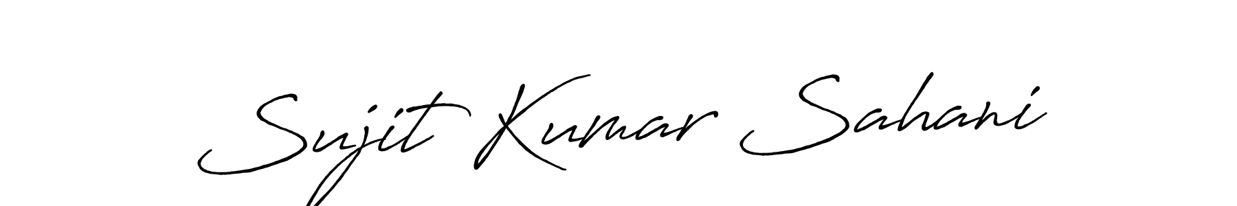 Sujit Kumar Sahani stylish signature style. Best Handwritten Sign (Antro_Vectra_Bolder) for my name. Handwritten Signature Collection Ideas for my name Sujit Kumar Sahani. Sujit Kumar Sahani signature style 7 images and pictures png