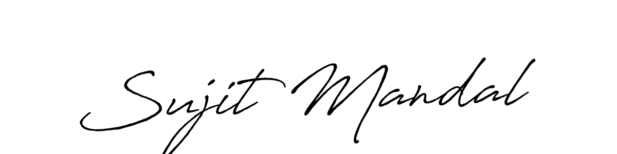 How to make Sujit Mandal signature? Antro_Vectra_Bolder is a professional autograph style. Create handwritten signature for Sujit Mandal name. Sujit Mandal signature style 7 images and pictures png