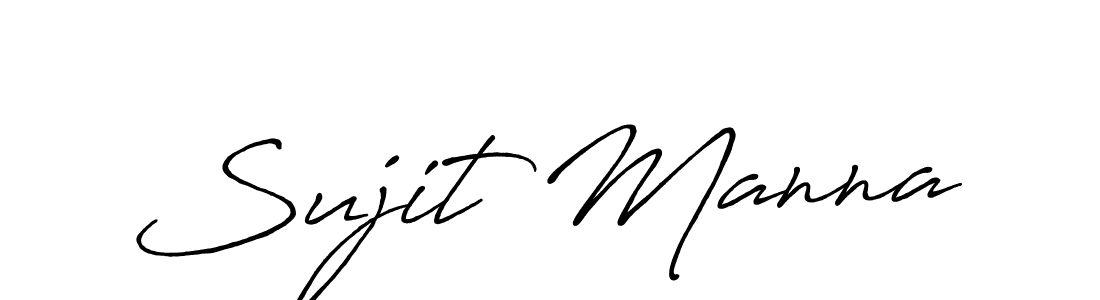 Also we have Sujit Manna name is the best signature style. Create professional handwritten signature collection using Antro_Vectra_Bolder autograph style. Sujit Manna signature style 7 images and pictures png