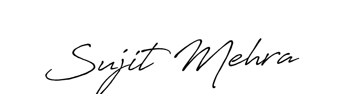 How to make Sujit Mehra signature? Antro_Vectra_Bolder is a professional autograph style. Create handwritten signature for Sujit Mehra name. Sujit Mehra signature style 7 images and pictures png