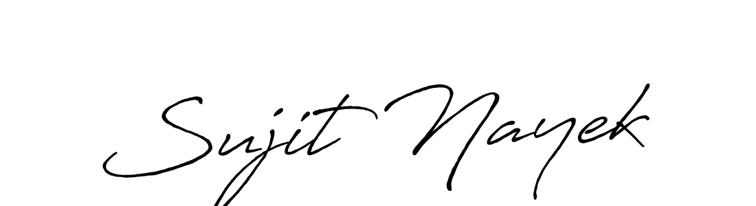 Also we have Sujit Nayek name is the best signature style. Create professional handwritten signature collection using Antro_Vectra_Bolder autograph style. Sujit Nayek signature style 7 images and pictures png