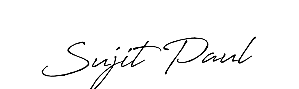 Design your own signature with our free online signature maker. With this signature software, you can create a handwritten (Antro_Vectra_Bolder) signature for name Sujit Paul. Sujit Paul signature style 7 images and pictures png